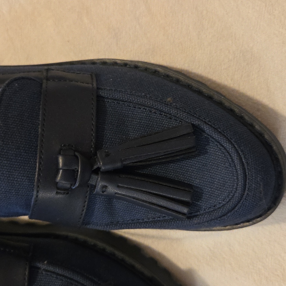 Franco Sarto BlueTassel Loafers Size 6 - Picture 3 of 6